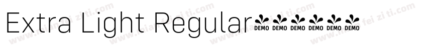 Extra Light Regular字体转换